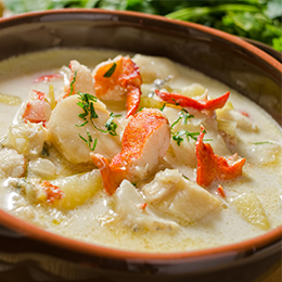 soupe avec poissons